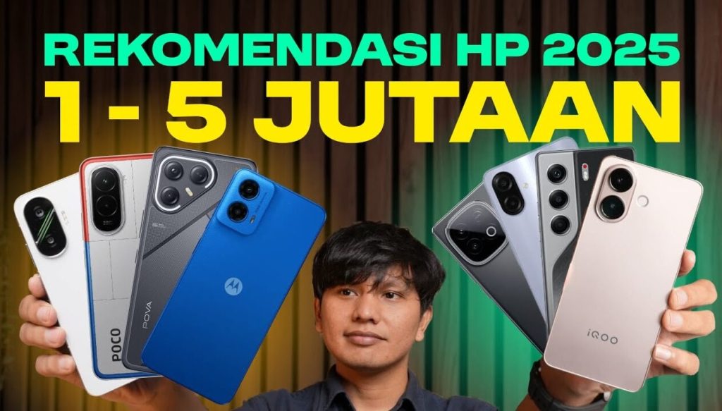 Rekomendasi HP 1-5 Jutaan Terbaik di 2025 versi Bestindotech
